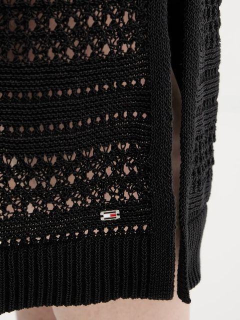 Tommy Hilfiger sukienka kolor czarny maxi dopasowana WW0WW45649