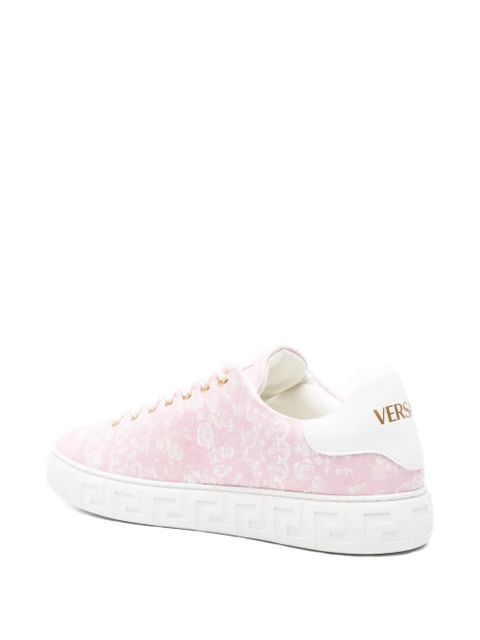 Versace Barocco-pattern low-top sneakers - Pink