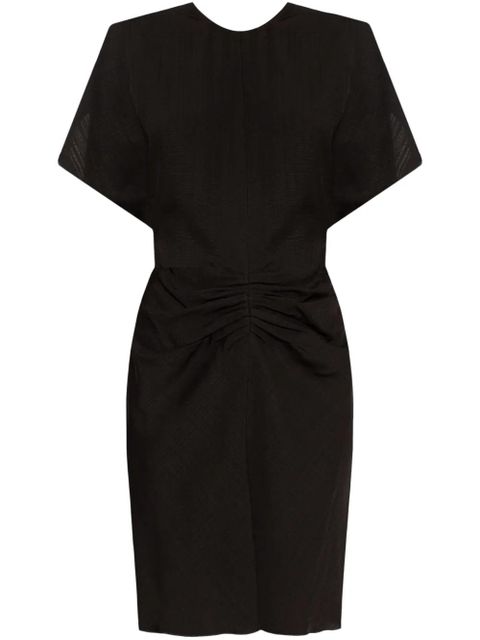 Victoria Beckham gathered-detail mini dress - Black - zdjęcie produktu nr 1