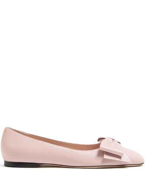 Valentino Garavani Bowow leather ballet flats - Pink - zdjęcie produktu nr 1