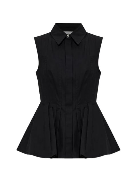 Sportmax Certosa pleated-detail shirt - Black - zdjęcie produktu nr 1
