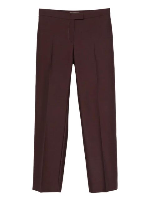 KHAITE Callen pleated-front trousers - Purple - zdjęcie produktu nr 1