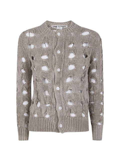 Comme Des Garçons cut-out cardigan - Neutrals - zdjęcie produktu nr 1
