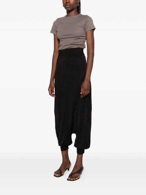 Paloma Wool fine-knit drop-crotch trousers - Black