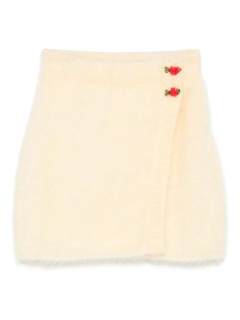 Alessandra Rich embellished wrap mini skirt - Yellow - zdjęcie produktu nr 1