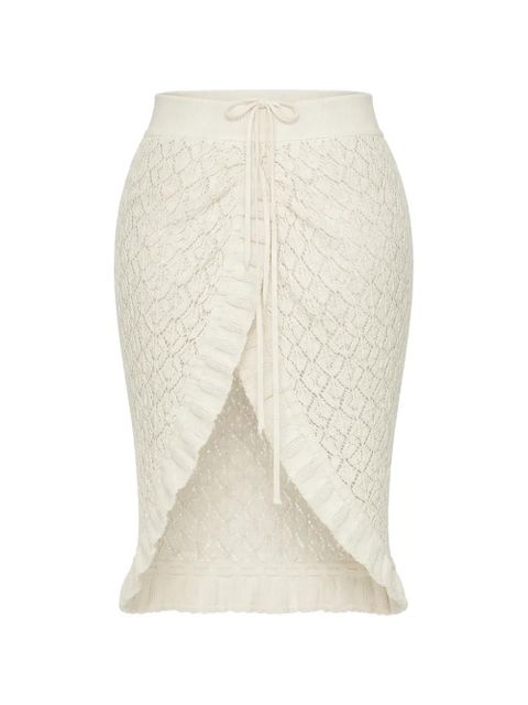 Vivienne Westwood Ella openwork asymmetric skirt - Neutrals - zdjęcie produktu nr 2