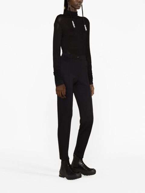 Moncler slim-leg technical-jersey trousers - Black