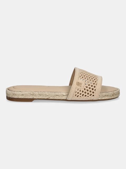 Tommy Hilfiger klapki KNIT MESH ESPADRILLE FLAT SANDAL - zdjęcie produktu nr 1