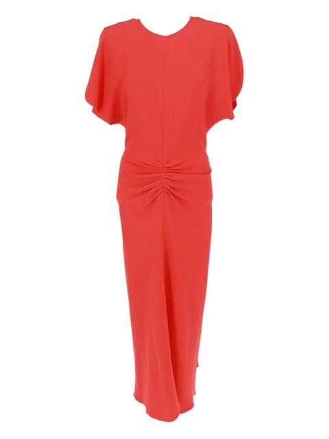 Victoria Beckham Bela gathered-waist midi dress - zdjęcie produktu nr 1