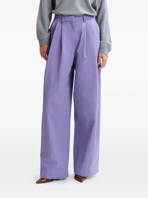 Essentiel Antwerp pleated wide-leg trousers - Purple
