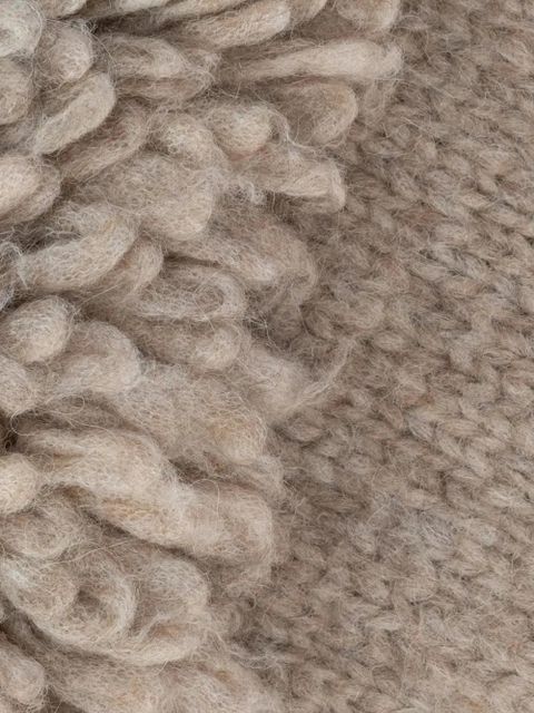 LOEWE fringed scarf - Neutrals