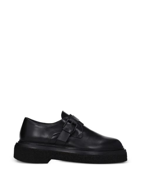 Max Mara buckle-strap leather loafers - Black - zdjęcie produktu nr 1