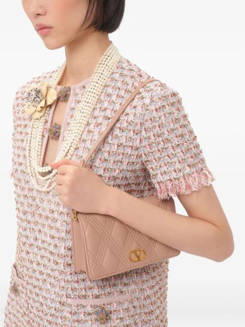 Valentino Garavani mini Quiltie 67 shoulder bag - Pink