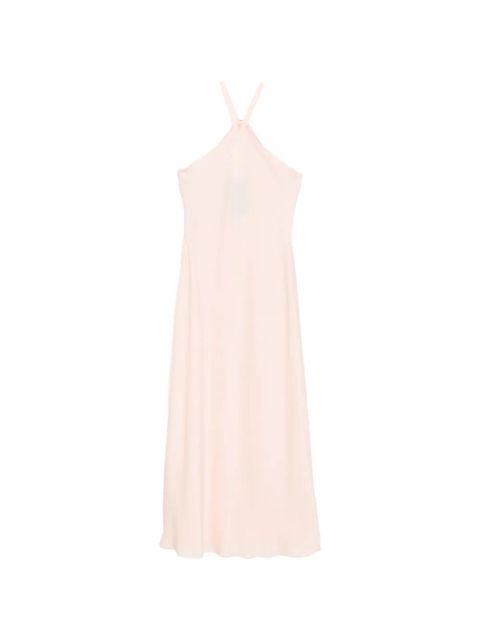 Max Mara Eghiotto halterneck gold-tone hardware maxi dress - Pink - zdjęcie produktu nr 2