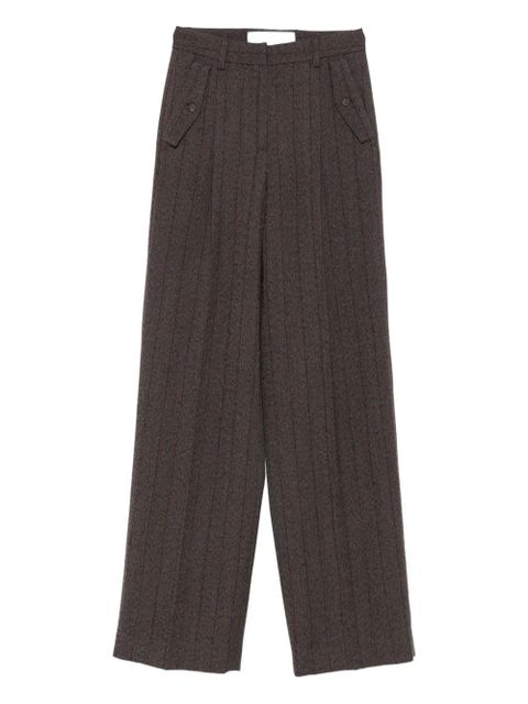 Golden Goose pinstripe virgin-wool trousers - Brown - zdjęcie produktu nr 1