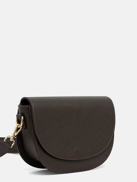 Answear.LAB torebka skórzana kolor brązowy