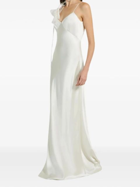 Max Mara V-neck dress - White