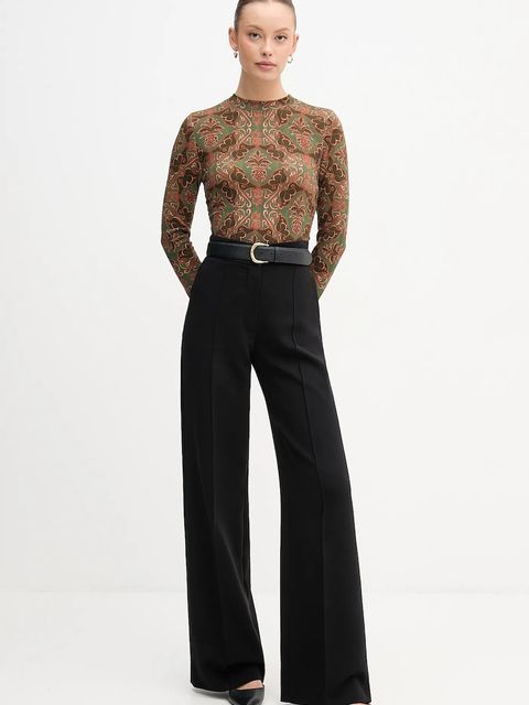 Barbour sweter wełniany x Farm Rio damski kolor brązowy lekki LKN1718