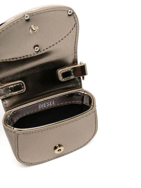 Diesel 1DR leather bag charm - Brown