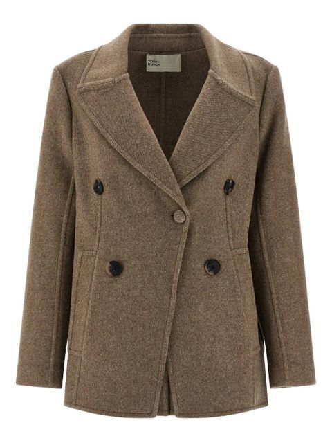 Tory Burch double-breasted lapel-collar jacket - Neutrals - zdjęcie produktu nr 1