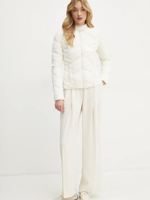 Guess kurtka NEW VONA damska kolor beżowy zimowa W5RL00 WGV30