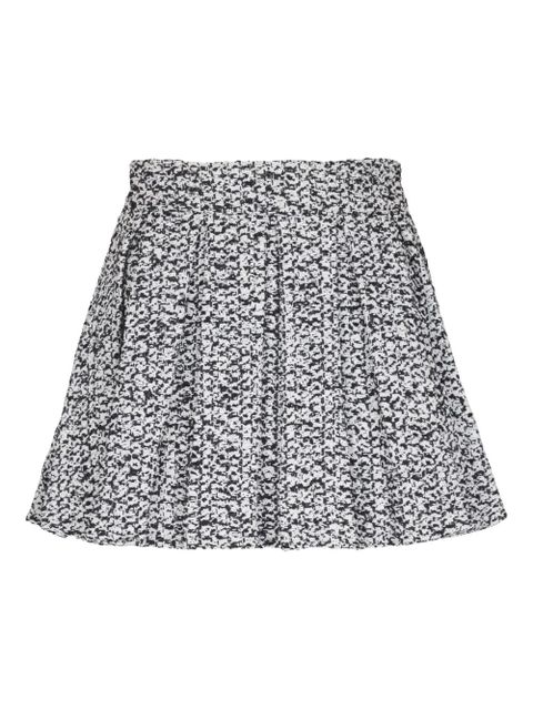 Balmain high-waisted tweed pleated mini skirt - White - zdjęcie produktu nr 1