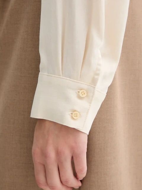 Sessun koszula damska kolor beżowy relaxed z kołnierzykiem klasycznym 23110031