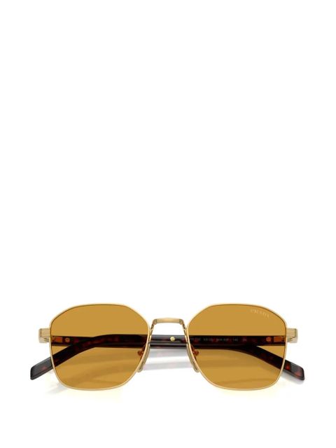Prada Eyewear geometric-frame sunglasses - Gold