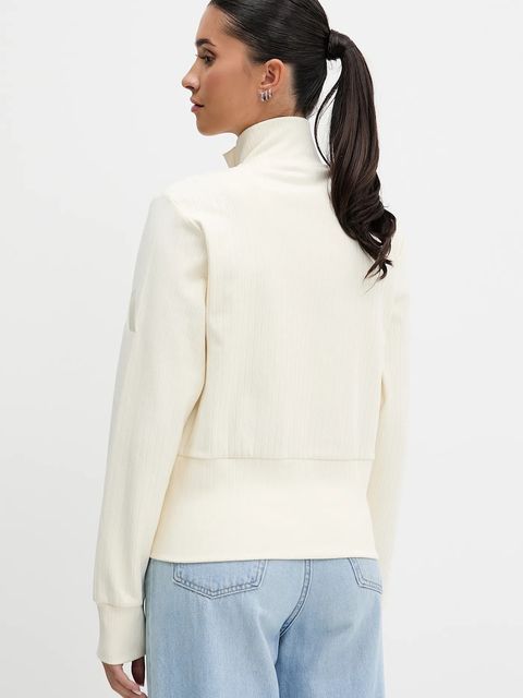 adidas bluza All Szn Winterized damska kolor beżowy gładka JW7434