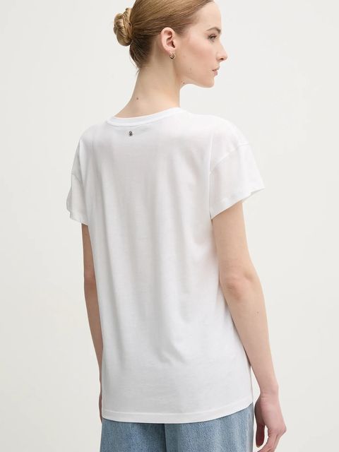 Marc Aurel t-shirt damski kolor biały 7635-7000-73814