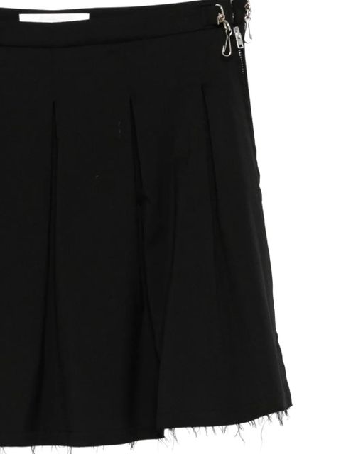 OUR LEGACY pleated frayed skirt - Black