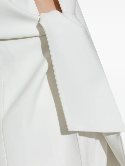Max Mara bow-tie detail blazer - White