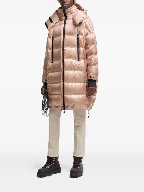 Moncler Grenoble Rochelairs quilted hooded coat - Pink