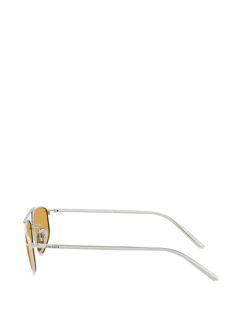 Prada Eyewear geometric-frame sunglasses - Silver
