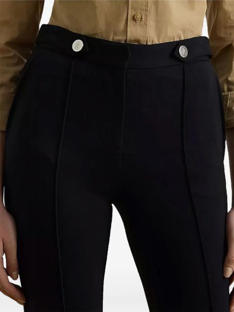 Lauren Ralph Lauren button-detailed bootcut trousers - Black