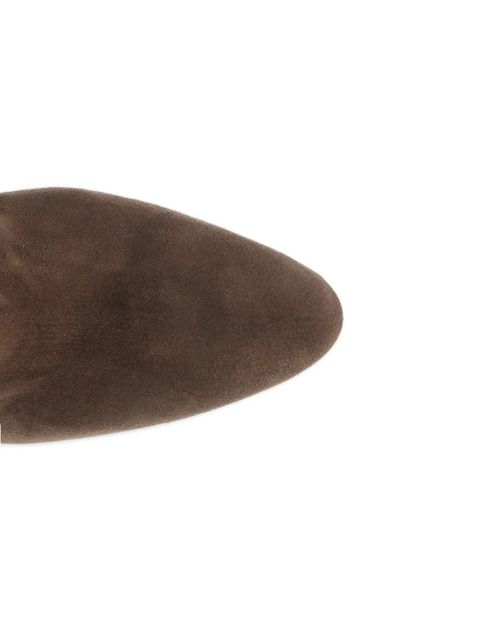 Paris Texas 100mm Lavinia suede thigh-high boots - Brown