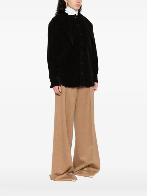 Ferragamo corduroy shirt - Brown