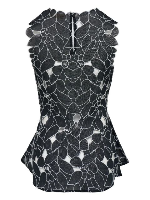 Ulla Johnson Ali floral tank top - White - zdjęcie produktu nr 2