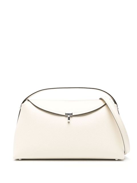 TOTEME T-Lock leather shoulder bag - White - zdjęcie produktu nr 1