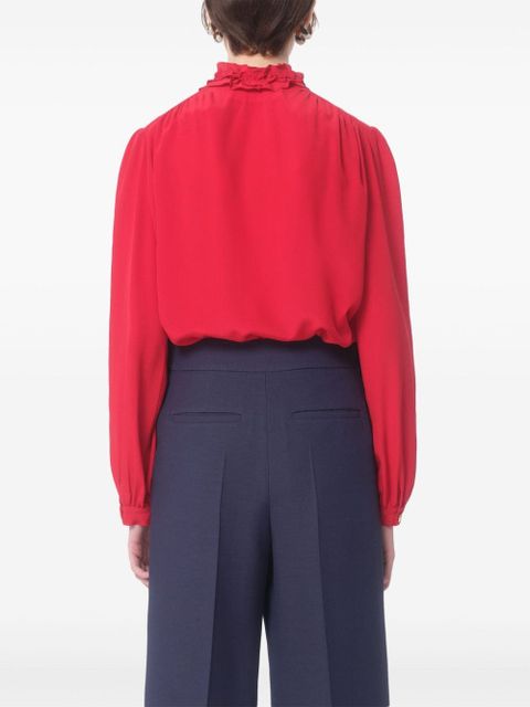 Valentino Garavani crepe de chine shirt - Red