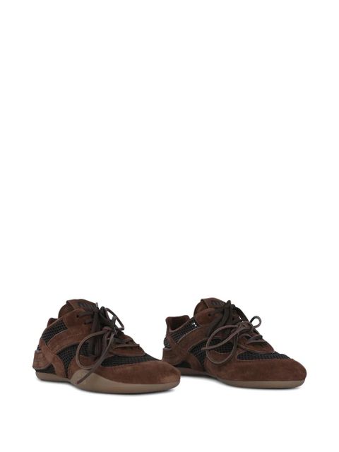 Miu Miu mesh-panel sneakers - Brown