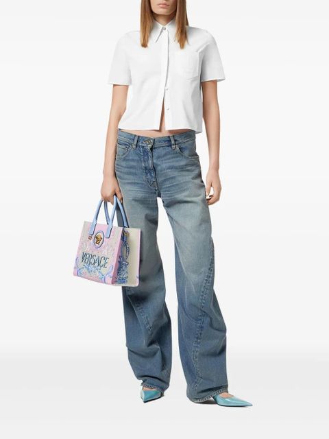 Versace Cameo logo-embroidered shirt - White - zdjęcie produktu nr 2