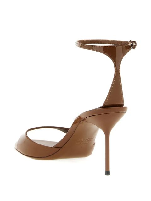 Paris Texas patent ankle strap lidia sandals - Brown