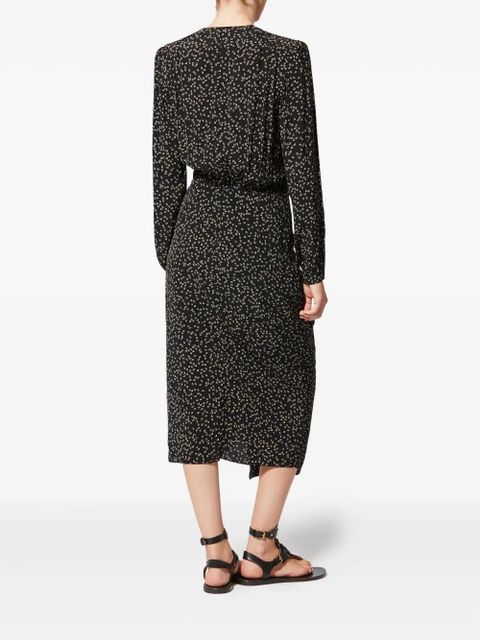 MARANT ÉTOILE Daylia printed midi dress - Black - zdjęcie produktu nr 2