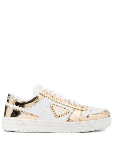 Prada Downtown leather low-top sneakers - White - zdjęcie produktu nr 1