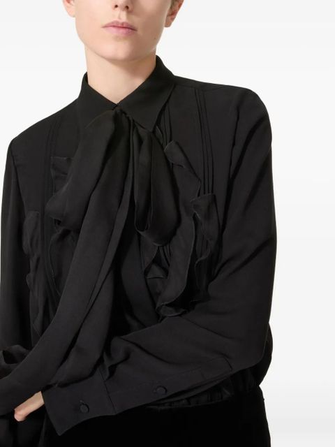 Valentino Garavani silk top - Black - zdjęcie produktu nr 2