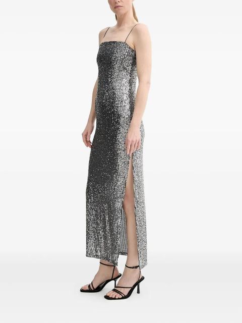 ALOHAS Elmi sequinned midi dress - Silver - zdjęcie produktu nr 1
