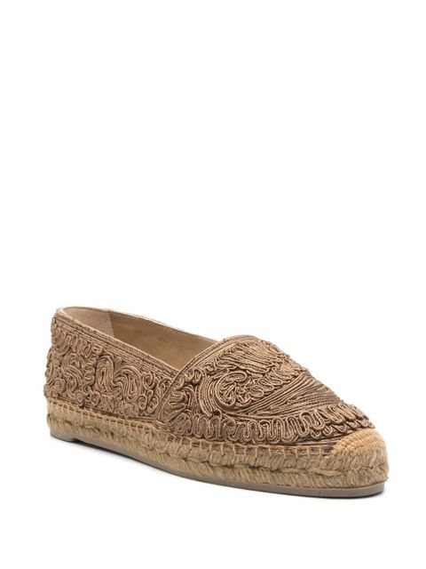 ETRO embroidered espadrilles - Neutrals