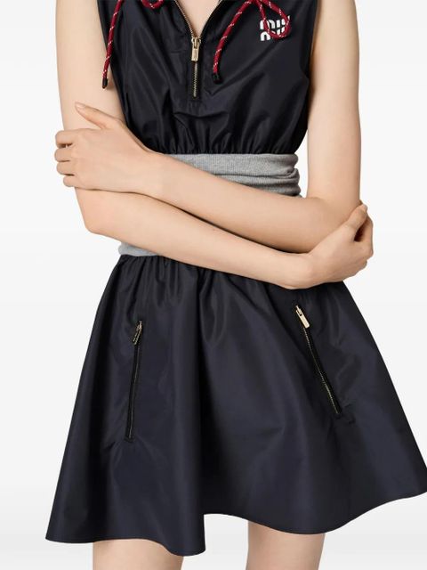 Miu Miu technical fabric dress - Blue