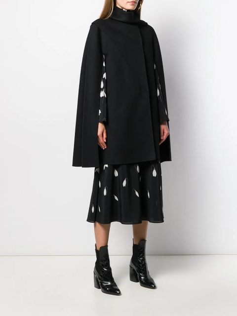 Valentino Garavani asymmetric draped cape - Black - zdjęcie produktu nr 2
